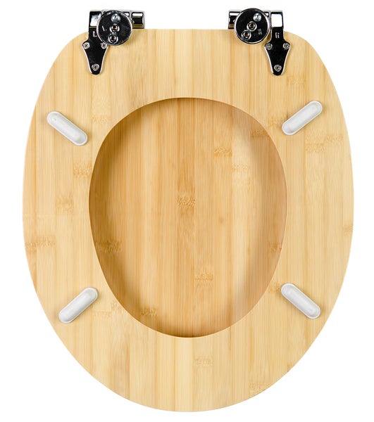 WC-Sitz mit Absenkautomatik Bambus