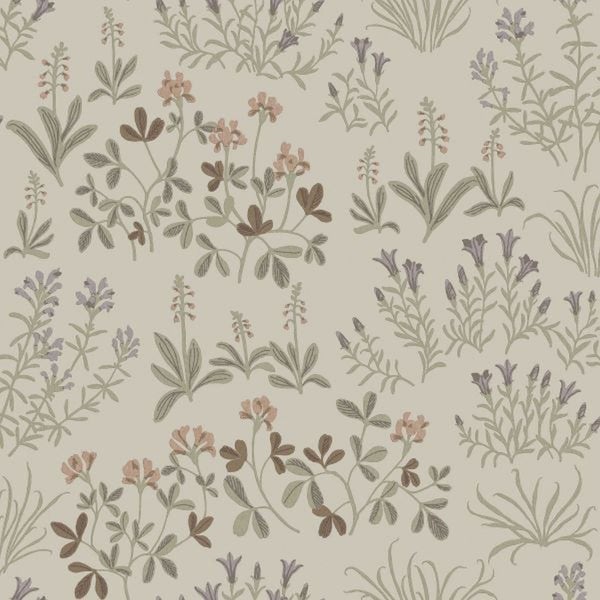 Borastapeter Tapete Feldblumen Braun - 53 cm x 10.05 m - 662557
