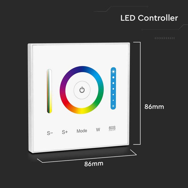 LED Controller mit den Maßen 86 mm x 86 mm