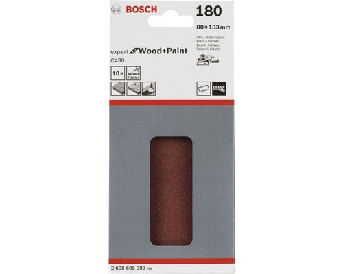 Schleifblatt C430, 10er-Pack 80 x 133 mm, G180