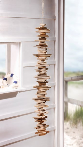 FRANK FLECHTWAREN | Treibholzgirlande Strandgut, HOLZ, ca. Höhe 90 cm