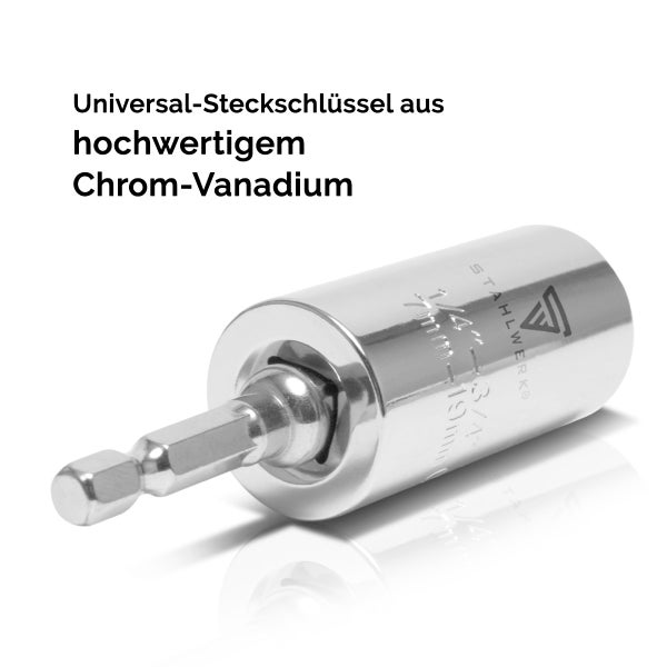 STAHLWERK Profi-Umschaltknarre aus Chrom-Vanadium 3/8 Zoll