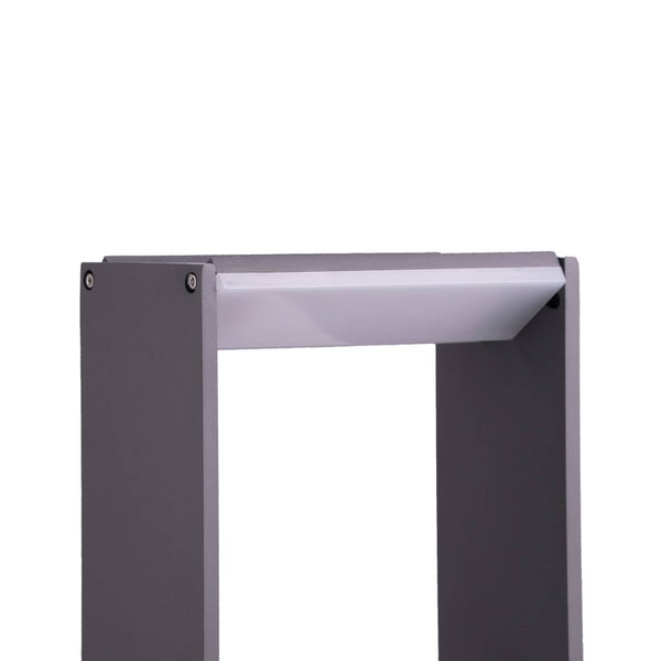 Lindby LED Außenleuchte Luitgard (spritzwassergeschützt (Modern) in Alu aus Aluminium (1 flammig,) - Wegeleuchte, Pollerleuchte Wegelampe Sockelleuchte