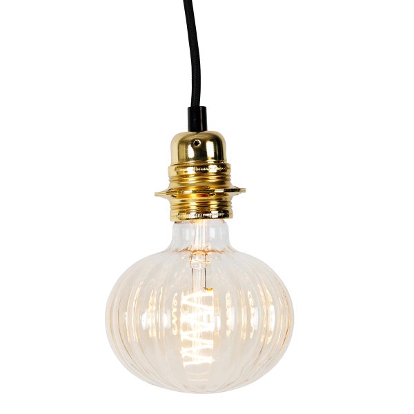 Hängelampe gold 3-flammig inkl. LED amber dimmbar - Cava Luxe