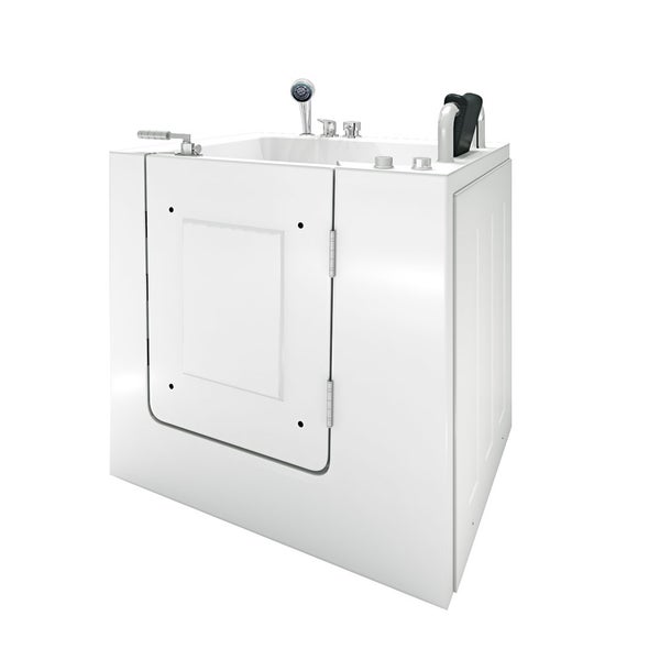 Sitzwanne Whirlpool Badewanne mit Tür S02WP-A-R 78x100cm