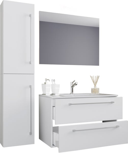 4-tlg. Waschplatz Waschtisch Badinos Schublade SP