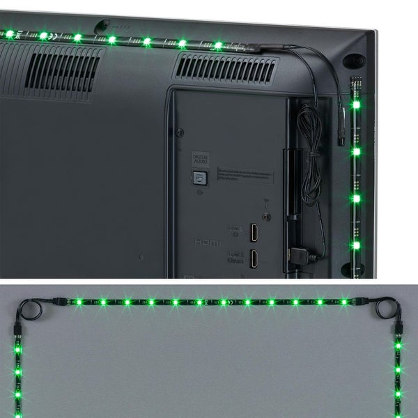 LED Stripe TV Beleuchtung RGB 2m 2,5W dimmbar Fernbedienung USB Briloner