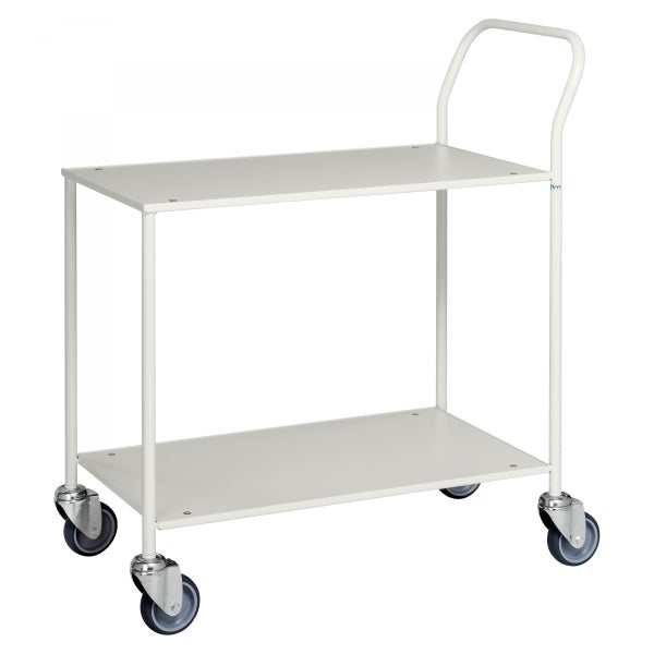 Servierwagen mit zwei Ablageflächen und Griff