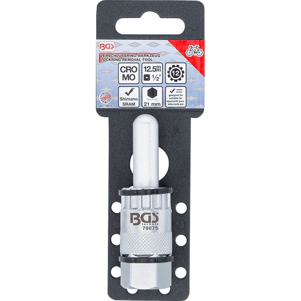 BGS Verschlussring-Einsatz mit Zentrierstift für 12 mm Steckachsen - 70075