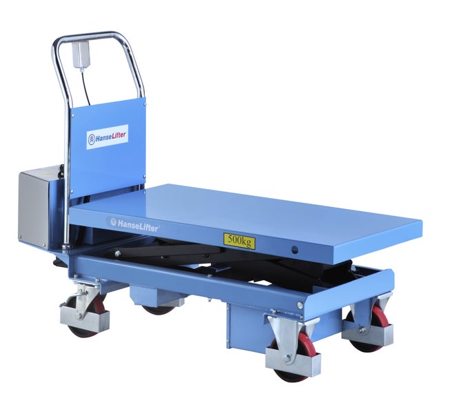 Hubtischwagen mit einer Tragkraft von 500 Kilogramm