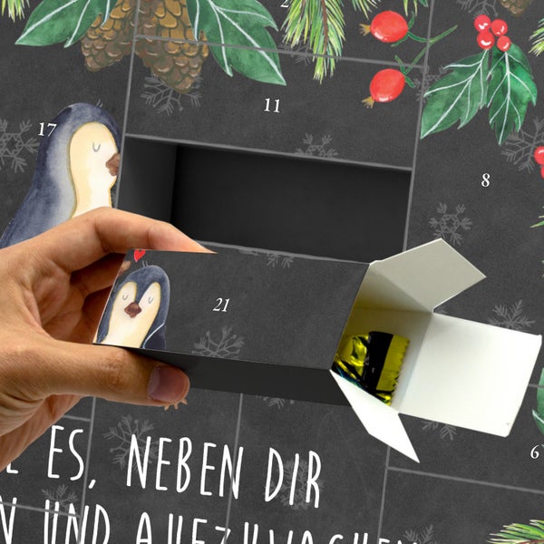Mr. & Mrs. Panda Befüllbarer Adventskalender Pinguine Einschlafen - Schwarz