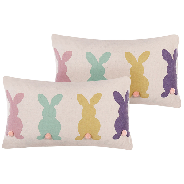 Dekokissen 2er Set CLUSIA 30 x 50 cm Beige