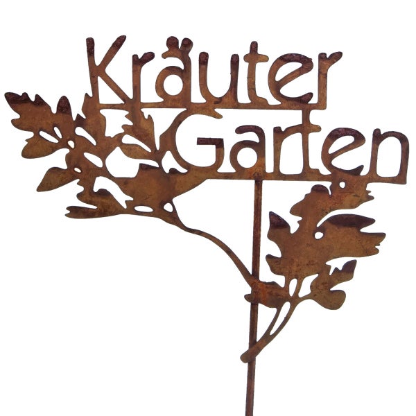 Dekoratives Kräutergarten Schild aus Metall