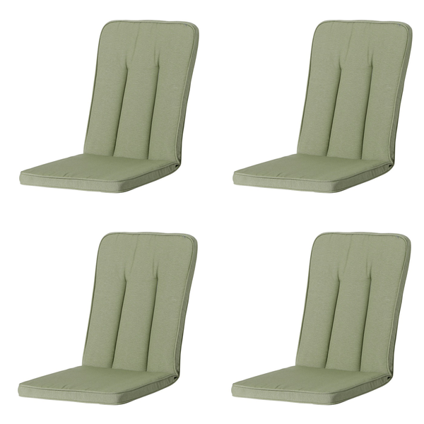 Hochlehnerauflage Excelsior/Primero/Balero Panama Salbei - Ca. 110x48 cm - 4er-Set