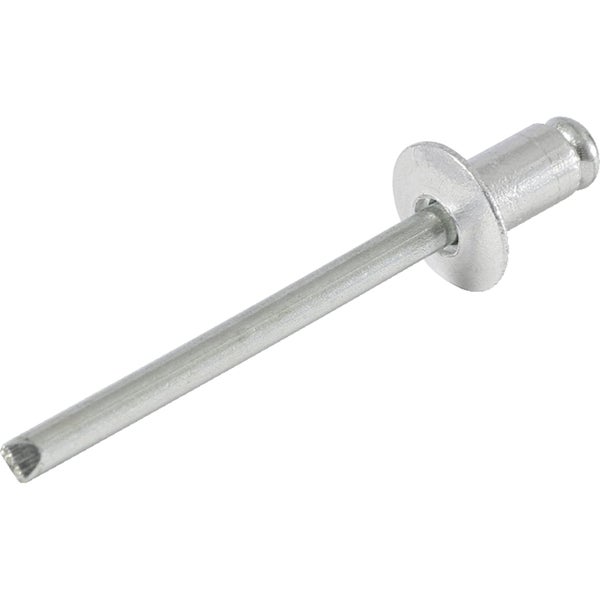 Blindniete mit Flachkopf aus Metall.