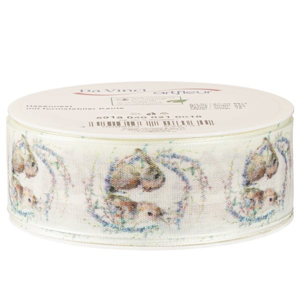 Dekoband mit Hasenmotiven auf Rolle