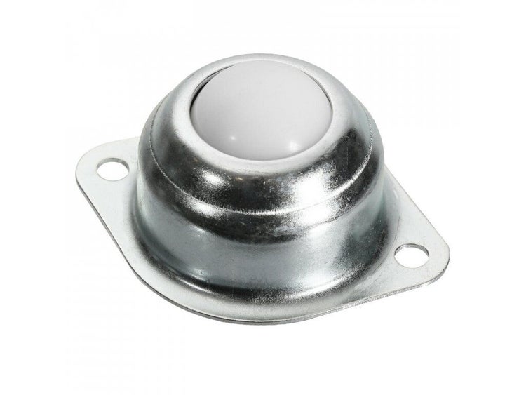 Kugelrolle mit Metallgehäuse und Kunststoffkugel zur einfachen Montage.
