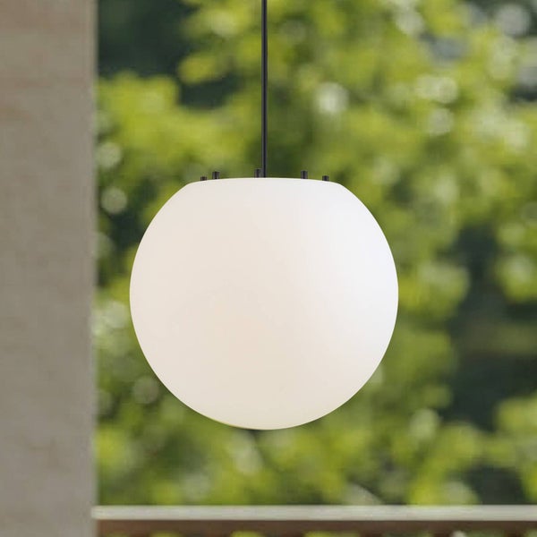 Lindby Außenleuchte Alea (Modern) in Weiß (1 flammig, E27) - Pendelleuchte außen
