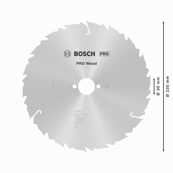 Bosch PRO Wood Kreissägeblatt 230 x 2,4 x 30 mm - 2608640804