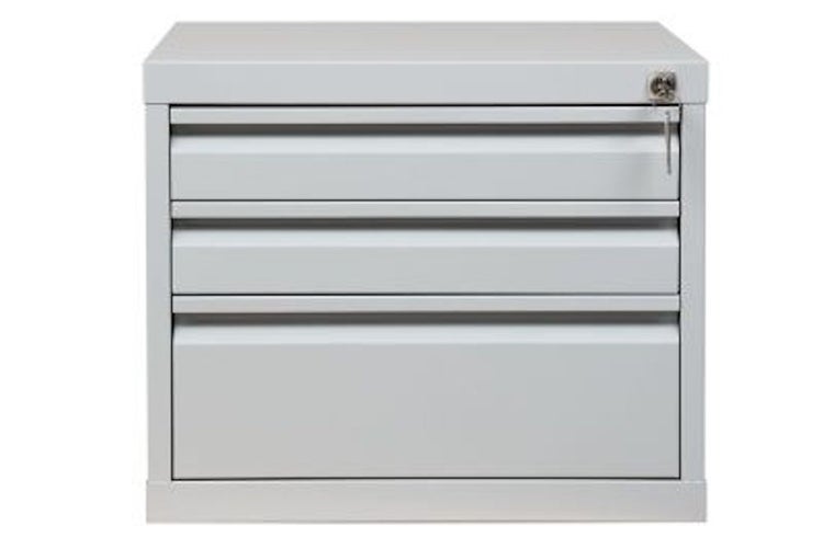PROREGAL Werkbank Cricket Mit 3 Schubladen Und Ablageboden HxBxT 84 x 120 x 60 cm Traglast 150 kg Grau-Buche