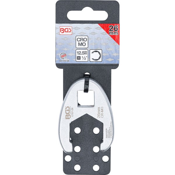 BGS Hahnenfußschlüssel Antrieb Innenvierkant 12,5 mm (1/2) SW 26 mm - 1757-26