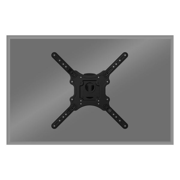 ECD Germany TV Wandhalterung Schwenkbare Neigbare Halterung für 23-55 Zoll Fernseher (58-140cm) Flach & Curved LCD/LED VESA 400x400 Universal Starke Vollbewegliche Fernsehwandhalterung mit Schwenkarm