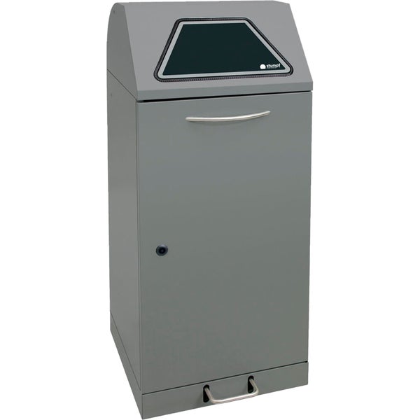 Stumpf Abfalltrennung Modul-Vario 120 graualu-struktur ProSlide-System 120l + Trethebel - 625-120-1-1-100