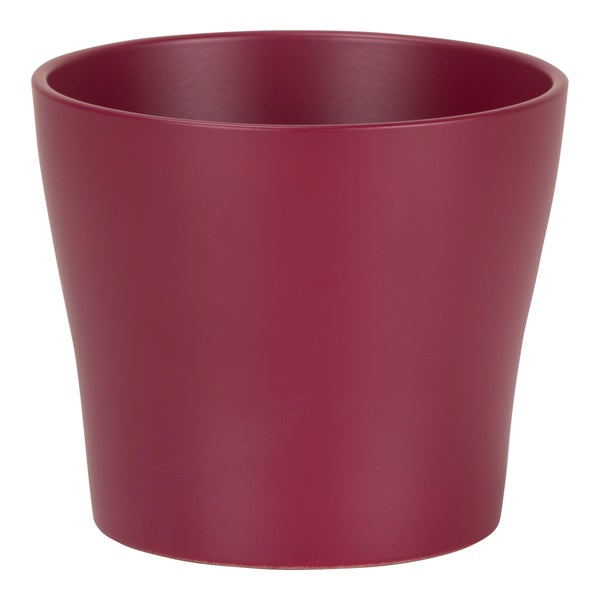 Scheurich Blumentopf aus Keramik, Farbe Burgundy, 19 cm HORNBACH