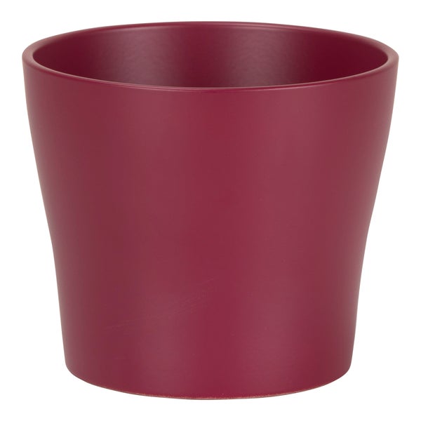 Scheurich Blumentopf aus Keramik,  Farbe: Burgundy, 21 cm Durchmesser, 19 cm hoch, 4,2 l Vol.