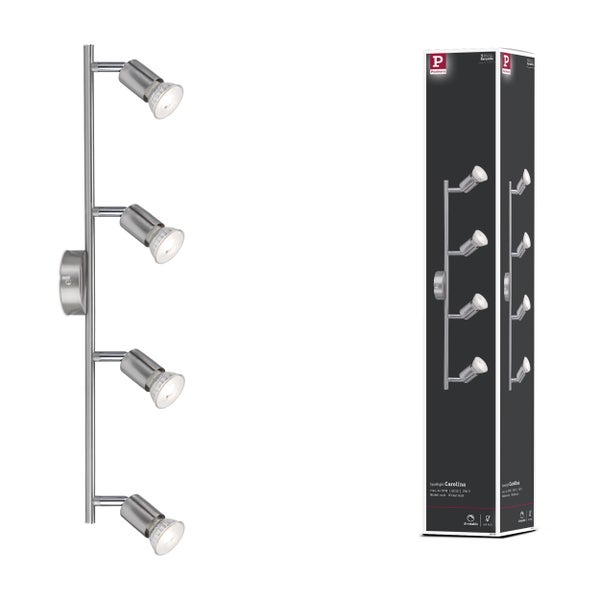 Paulmann Carolina Wandleuchte mit vier Strahlern und Produktverpackung