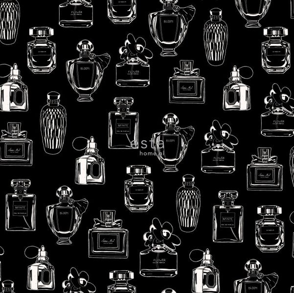 Muster mit verschiedenen Parfümflaschen