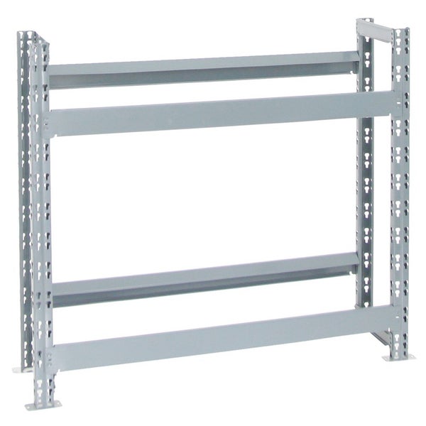 PROREGAL Getränkekistenregal Getränkeregal Tegernsee Extra-Breit HxBxT 100 x 110 x 30 cm 6 Kästen Grau