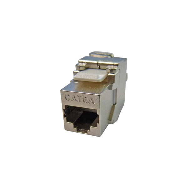 ProfiPatch Keystone RJ45 Jack Modul Cat.6a Buchse 10 Gigabit STP Netzwerk Adapter LAN für Patchpanel, Netzwerkdose, Verlegekabel