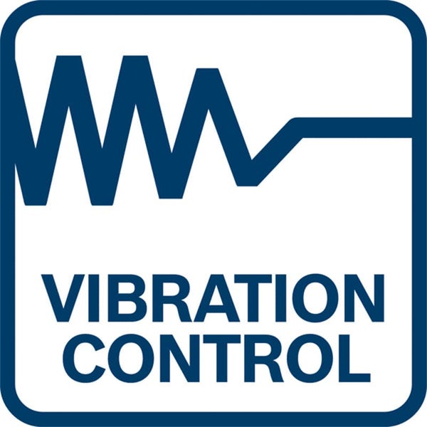 Symbol für Vibration Control Technologie zur Reduzierung von Gerätevibrationen.