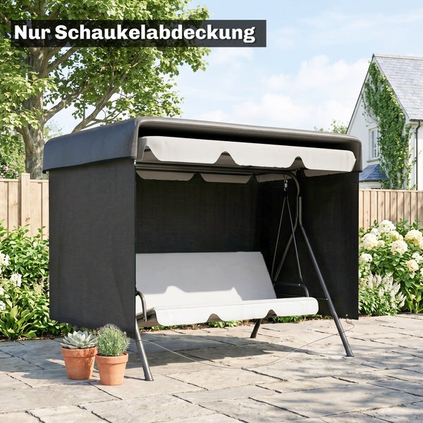 Schutzhülle für Hollywoodschaukel, wetterfeste Abdeckung für Gartenmöbel zum Schutz vor Witterungseinflüssen