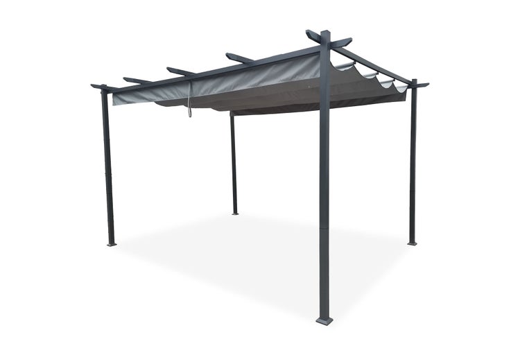 Pergola MIRA 400S300 Hellgrau Freistehend