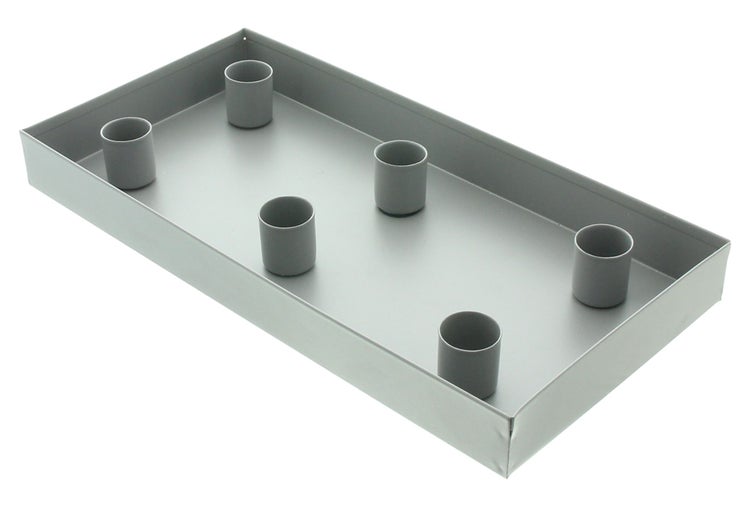 FRANK FLECHTWAREN | Stabkerzenhalter Magnet, METALL, 30 x 15 x 3 cm