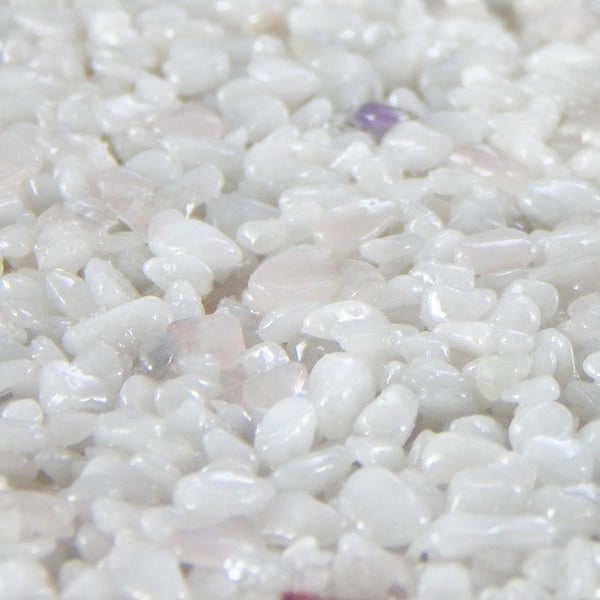 Terralith Edelsteinteppich Rosenquarz / Bianco  1 qm -außen-