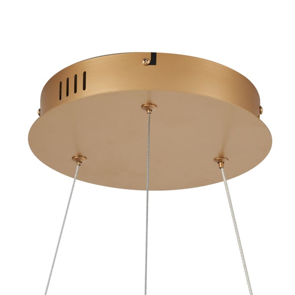 Detailansicht der Deckenbefestigung einer Hängeleuchte