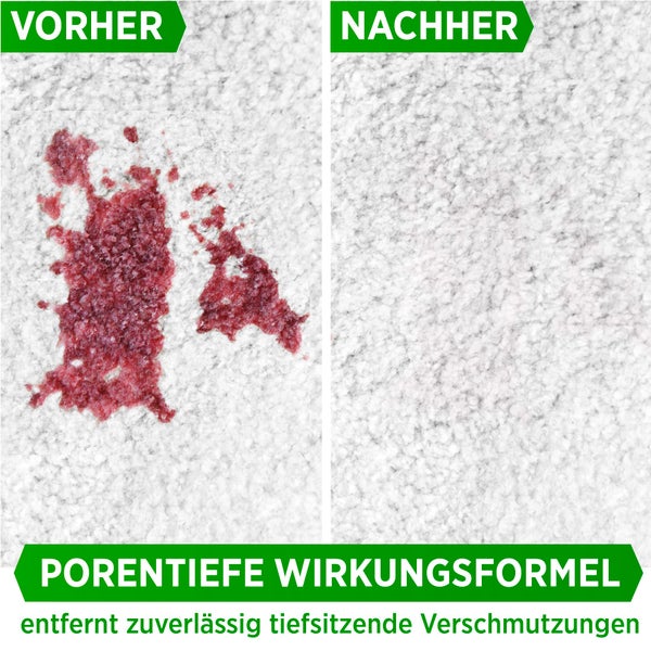 PRINOX® Profi Teppichreiniger 500ml - Teppichboden Reiniger inkl. Teppich Bürste, schäumend für alle Teppiche - Teppich Reinigungsmittel & Fleckenentferner aus Deutschland