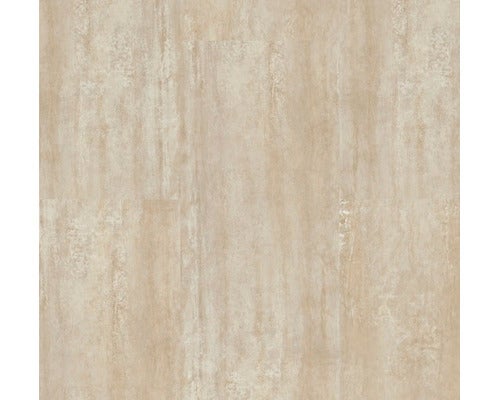 Beigefarbener Vinylboden in Steinoptik mit strukturierter Oberfläche.