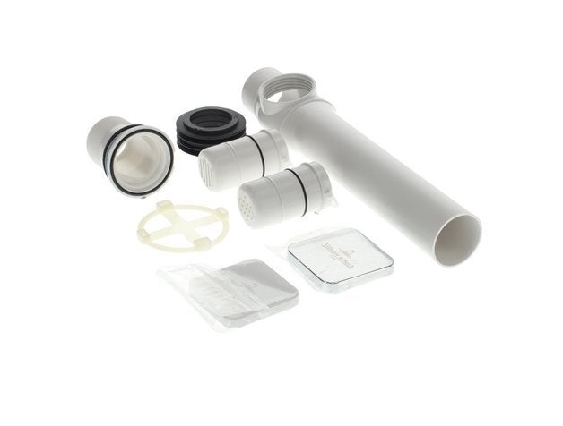 Sanitärinstallationsset mit Rohren, Dichtungen und Filtern