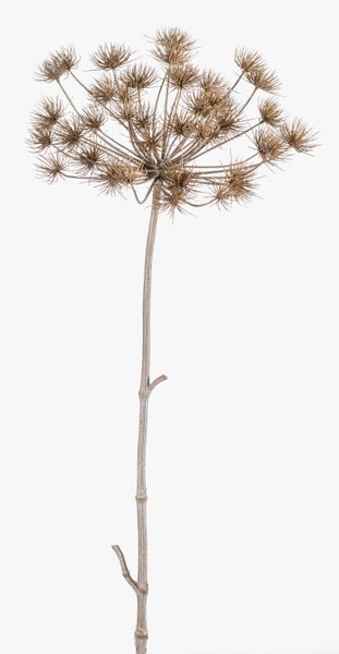 Künstlicher Schneeballzweig mit weißen Blüten und grünen Blättern.