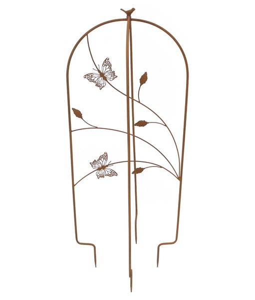FRANK FLECHTWAREN | Rankhilfe Schmetterling, METALL, 42,5 x 43 x 104,5 cm