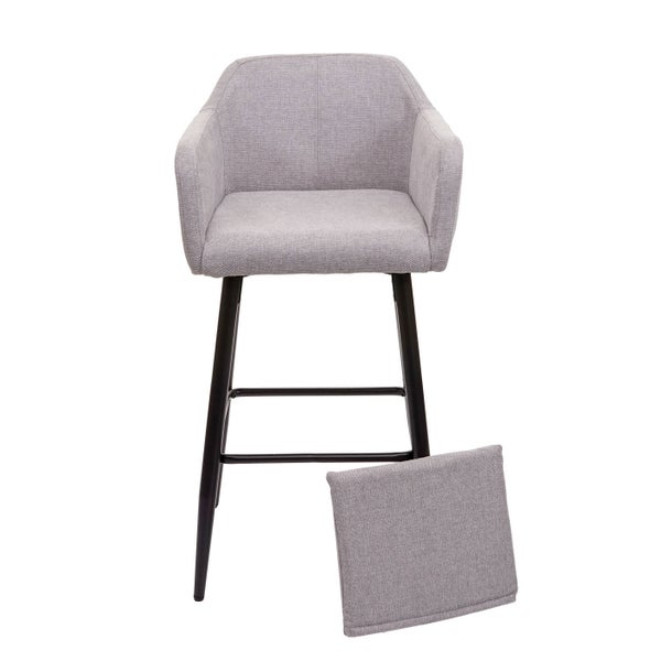 Barhocker mit Armlehne und Beinauflage