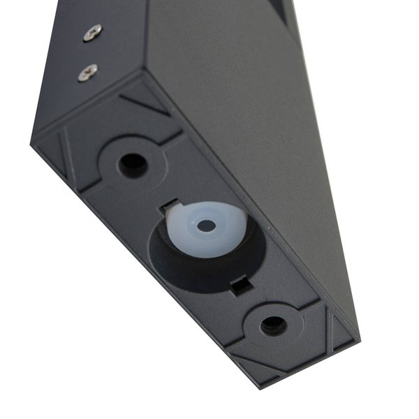 Lindby LED Außenleuchte Lonete (Modern) in Schwarz aus Aluminium (1 flammig, ) - Wegeleuchte Pollerleuchte Wegelampe Sockelleuchte