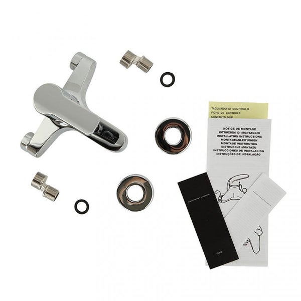 Armatur mit Montagezubehör und Anleitungen