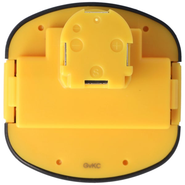 Aufsicht einer gelben Gerätebatterie