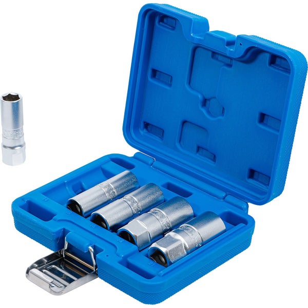 BGS Zündkerzen-Einsatz-Satz Sechskant Antrieb Innenvierkant 12,5 mm (1/2) SW 14 - 21 mm 5tlg. - 6641