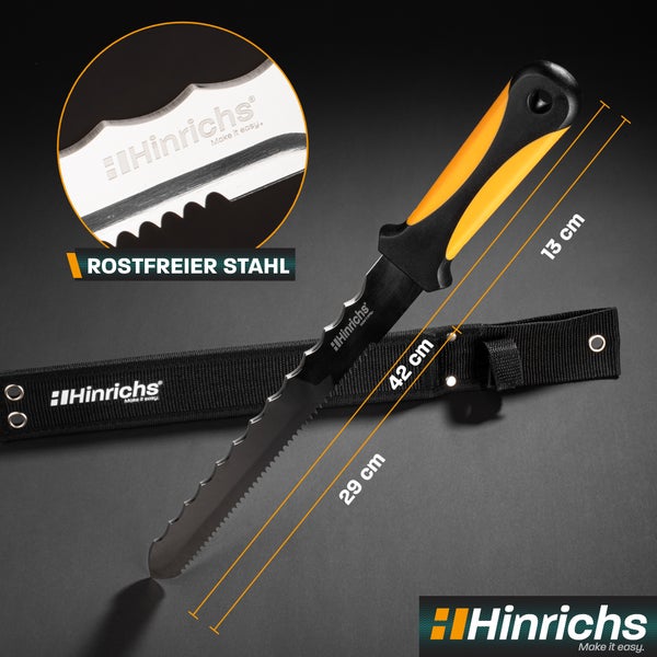 Hinrichs Dämmstoffmesser Länge 420mm - rostfreie 280mm Klinge